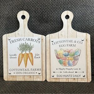 farmhouse fresh carrots cottontail farms / egg farm paddle board decor